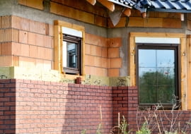 budowa domu, ściana trójwarstwowa