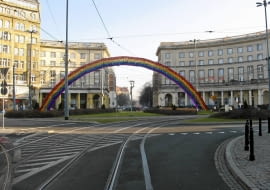 Tęcza zawiśnie nad pl. Zbawiciela