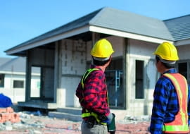 Dom w budowie - stan surowy otwarty