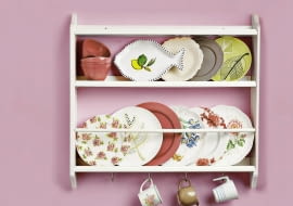 06.02.2014 , Warszawa . Cztery Katy , aranzacja na scianie , stylizacja Beata Drzewoskowska . Fot. Arkadiusz Scichocki SLOWA KLUCZOWE: WNETRZA