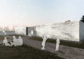 Grand Prix w konkursie na projekt toalety publicznej w Poznaniu, autorki: Ewa Grządka i Anna Grządka