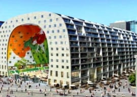 mvrdv, holandia, rotterdam, market hall