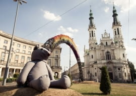 Przytulanka, miś w Warszawie