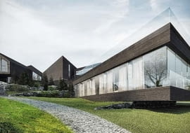 Nowoczesna architektura hotelowa, szklarska poręba, Amoeba grupa projektowa