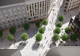 Plac Pięciu Rogów w Warszawie. Proj. WXCA