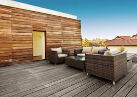 taras na pomieszczeniem ogrzewanym