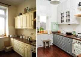 malowanie szafek kuchennych, aranżacja kuchni