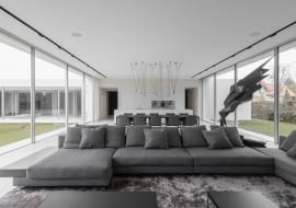 Dom Kwadrantowy - wnętrze