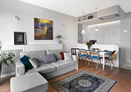 salon z aneksem kuchennym