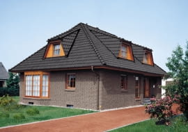 elewacje domów, cegła klinkierowa