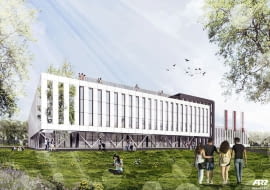 Hala 100-lecia AGH w Krakowie. Proj. ARP Manecki