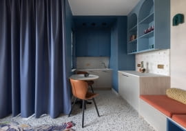 Aranżacja 28-metrowej kawalerki w Gdańsku