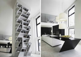 Daniel Libeskind, kuchnia, meble, Sharp, Corian