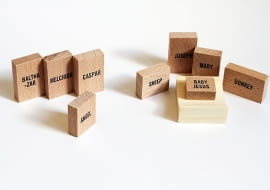 minimalistyczna szopka, nowoczesna szopka, designerska szopka