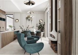 Dom pod Krakowem - aranżacja projektu pracowni Deer Design