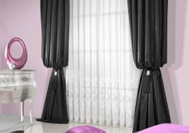 PIERRE CARDIN, poliester, 250 x 250 cm, cena: 2818 zł (kompletna dekoracja okienna) Eurofirany/PH Janki