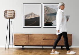 Szafka RTV w stylu skandynawskim