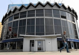 18.04.2013 Warszawa . Konferencja prasowa nt. planów rewitalizacji budynku Rotundy , zorganizowana przez PKO Bank Polski . Fot. Agata Grzybowska / Agencja Gazeta SLOWA KLUCZOWE: Rotunda PKO Bank Polski . bank rewitalizacja konferencja prasowa