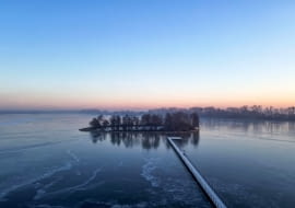 Pomost widokowy na Jeziorze Słupeckim. Proj. Paweł Grobelny