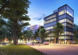 Biurowiec EQ2 z hodowlą murarek na dachu