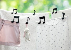 Grające klamry do prania