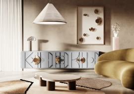 Mosiężne uchwyty i dekoracje ścienne ArtSun - od 350 zł.