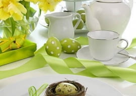 Dekoracje stołu wielkanocnego