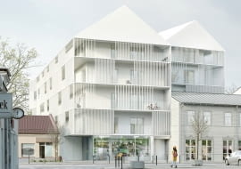 Dom Uniwersalny (A10) w Otwocku. Proj. MFRMGR Architekci