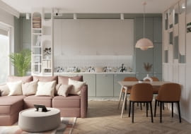 Jadalnia w strefie dziennej