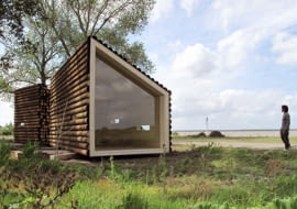 Flake House projektu OLGGA, dom jednorodzinny, architektura, przenośne kontrukcje