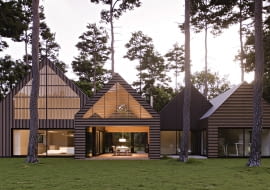 Dom letniskowy pod Bolimowem. Proj. Exterio