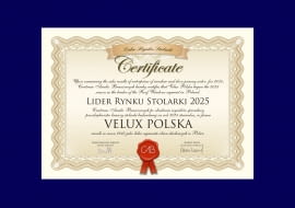 VELUX Polska ponownie z tytułem Lider Rynku Stolarki