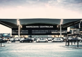 Dworzec Centralny w Warszawie.