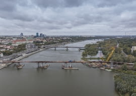 Most pieszo-rowerowy przez Wisłę w Warszawie