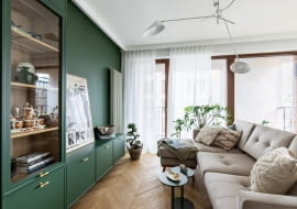 Domowa przystań - aranżacja mieszkania projektu Huragan Studio