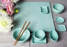 naczynia do sushi, bolesławiec, ceramika z bolesławca, naczynia z bolesławca,