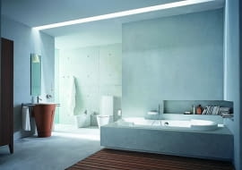 Betonowa podłoga w łazience