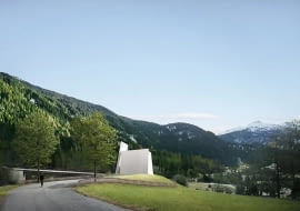 Autobahnkirche w Szwajcarii. Proj. Herzog & de Meuron