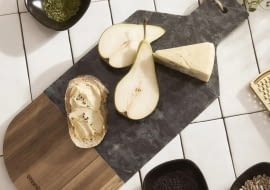 Deska MARBLE dekoracyjna czarna 40x17 cm