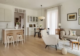 Nowoczesność i tradycja - aranżacja mieszkania w Warszawie