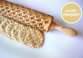 wałek do ciasta, valek, wałek ze wzorkami, wzorki na cieście, jak dekorować ciasto, polski projekt, polski design