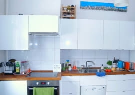 Kuchnia w warszawski mieszkaniu Kasi i Tomka