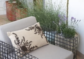 Stalowa siatka, meble ogrodowe, meble balkonowe, fotel ogrodowy