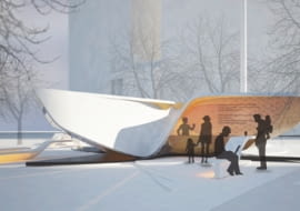 The Plein & Pavilion - wielki X od UN Studio