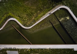 Zbiornik w Exercisfältetw Uppsali. Proj. White Arkitekter