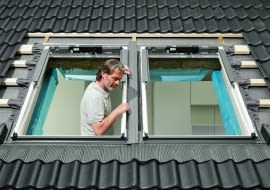 Regulowana rynna środkowa – do montażu okien w zestawach