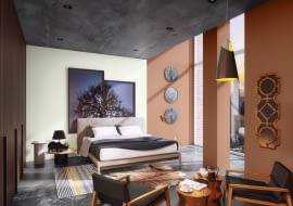 Pokój pomalowany farbami Magnat Sypialnia Pokój Dziecka