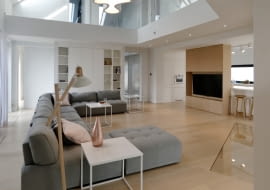 Ciepły minimalizm - nowoczesne wnętrza pod Poznaniem