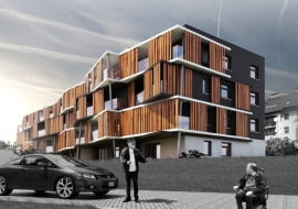 Koncepcja architektoniczno- urbanistyczna zespołu mieszkalno-usługowego 'CENTRUM 50+' dla osób w wieku senioralnym przy ul. Warszawskiej w Gliwicach