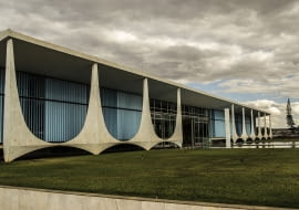 Palácio da Alvorada w  Brasilii. Proj. Oscar Niemeyer